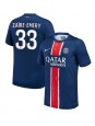 Paris Saint-Germain Warren Zaire-Emery #33 Domácí Dres 2024-25 Krátký Rukáv